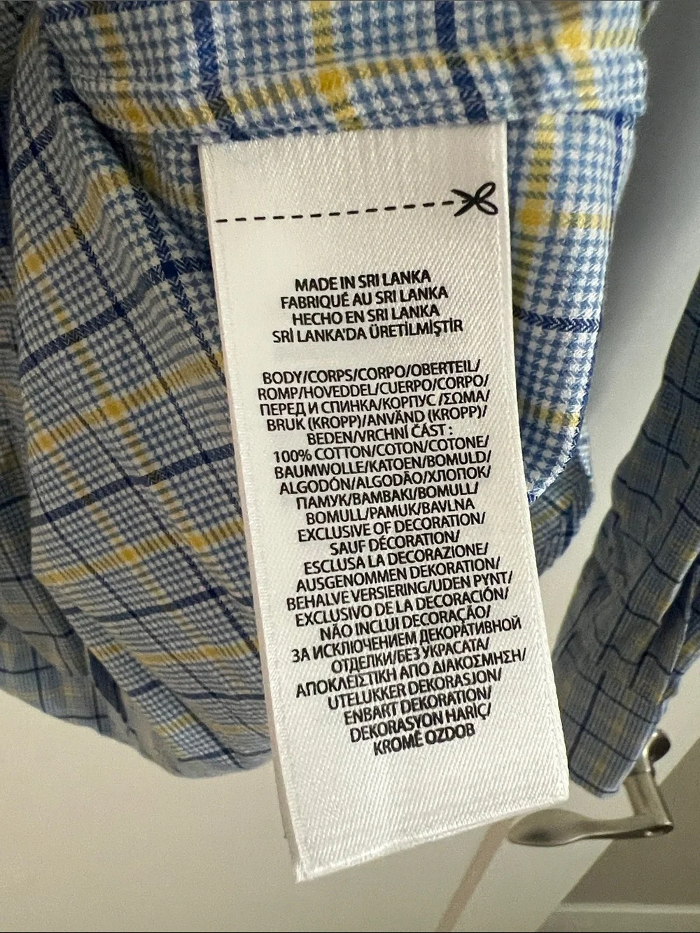 Polo by Ralph Lauren Light Blue and Yellow Plaid Button-Down Shirt